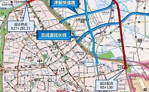 天津最新外环线概览 | 含外环线东北部调线工程